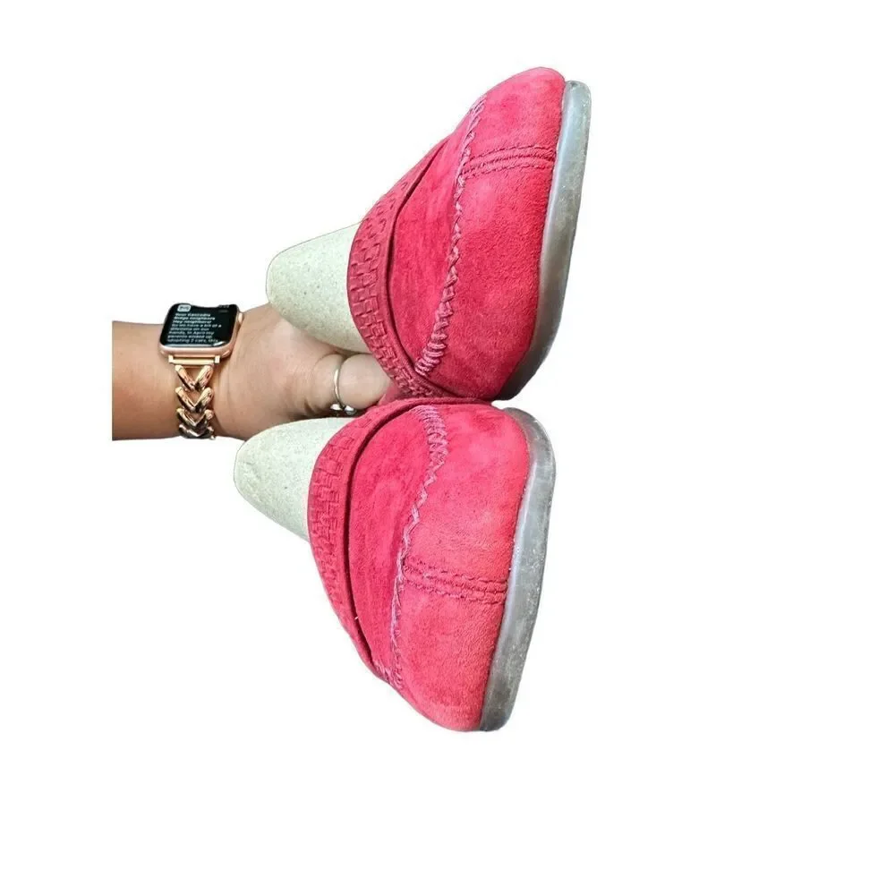 Aerosoles Red Suede Slip On Loafers